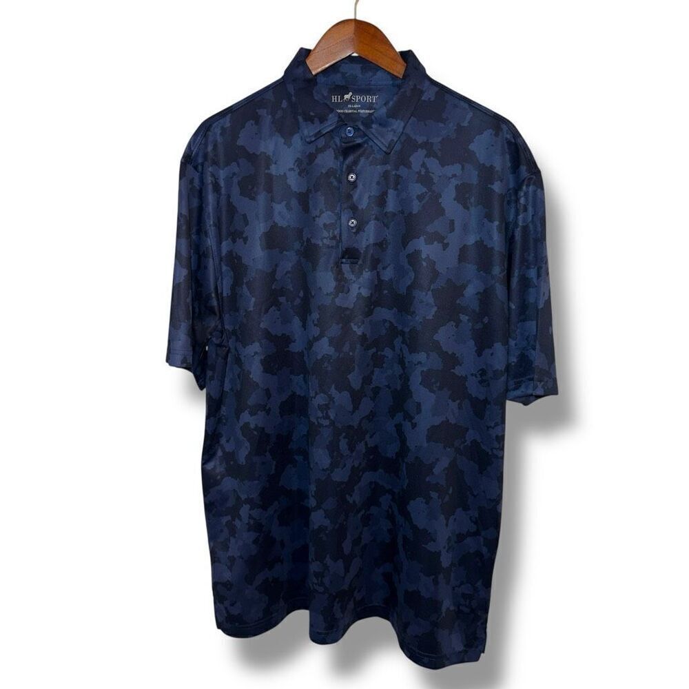 Horn Legend Moonlight Camo Performance Golf Polo Shirt Sz Men’s XXL